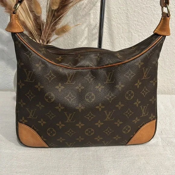 LOUIS VUITTON Monogram Boulogne 30 Shoulder Bag M51265 LV Auth BA278 +COA - Picture 4 of 17